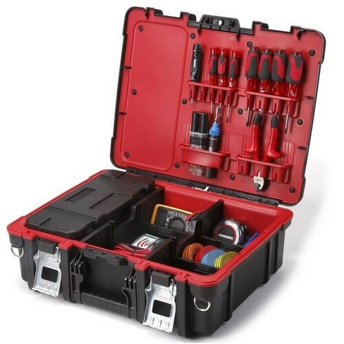 Keter omarica Technican Box, črna-rdeča