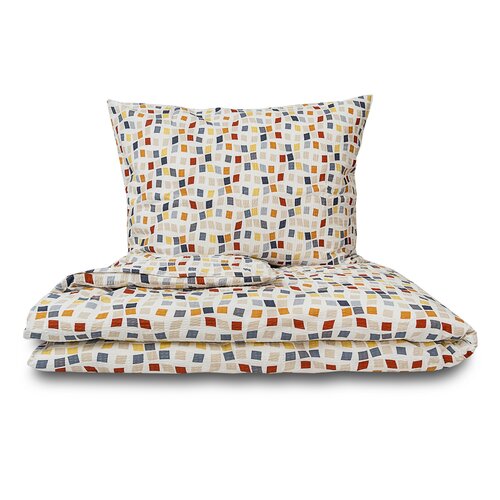 Kvalitex Krepp-Bettwäsche Mosaik, 240 x 220 cm, 2x 70 x 90 cm