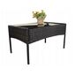Set de grădină din rattan Aldotrade GardenLine,maro + perne de scaun crem