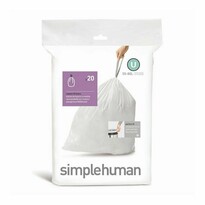 Simplehuman Пакети для сміття U 55-80 л, 20 шт