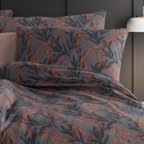 Lenjerie de pat din bumbac renforce 4Home Midnight Fern , 140 x 200 cm, 70 x 90 cm