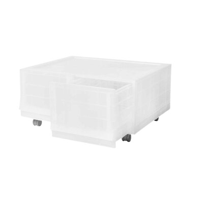 Modułowy pojemnik Wave twin Mist z kółkami 54,6 x 43,4 x 22 cm