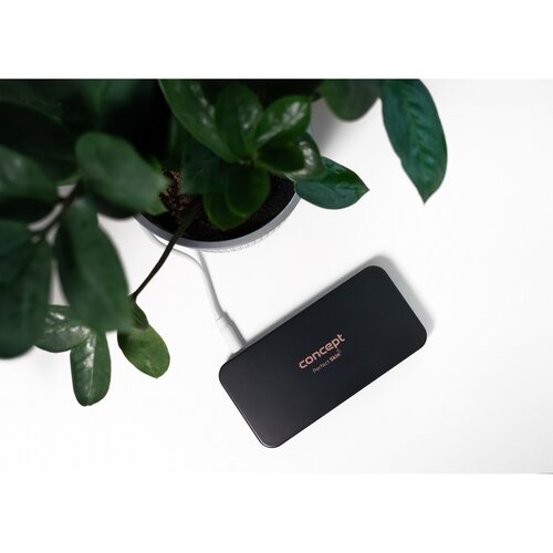 Concept KZ2020 kieszonkowe lusterko kosmetyczne zoświetleniem LED, czarne