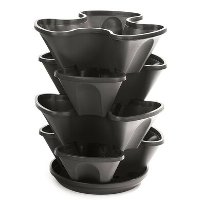 4Home Blumentopfkaskade 4-teilig, Anthrazit