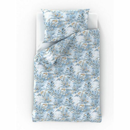 Kvalitex Bavlnené obliečky Nordic Yves modrá, 200 x 200 cm, 2x 70 x 90 cm