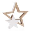 Świąteczna dekoracja Wooden Star, 16,8 x 15,6 x 2,4 cm