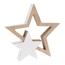 Świąteczna dekoracja Wooden Star, 16,8 x 15,6 x 2,4 cm