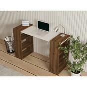 Pracovný stôl Handy Walnut and White