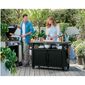 Keter Multifunkcionális kerti grillasztal UNITY XL270l grafit, 134 x 52 x 90 cm