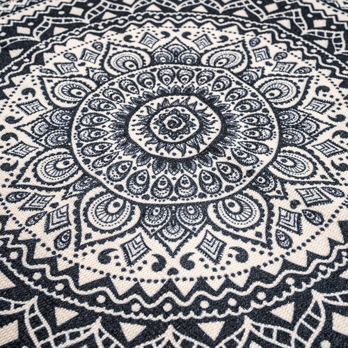 Kos preproge Mandala bež, 82 cm