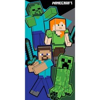 Detská osuška Minecraft Virtuálny Boj, 70 x 140 cm