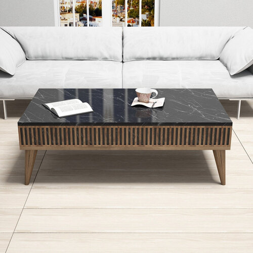 Couchtisch Milan Walnut Black