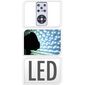 Hulló hópelyhek LED-es projektor, hideg fehér, 21 x 17,5 x 17,5 cm