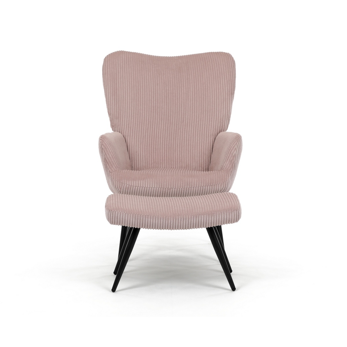 Relaxačné kreslo s podnožkou L7285 PINK6, ružové