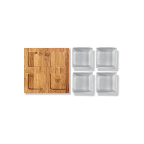 Lamart LT9018 5-delni servirni set Bamboo, 19 x 19cm