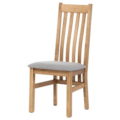 SIL2 scaun de dining din lemn masiv, stejar, gri
