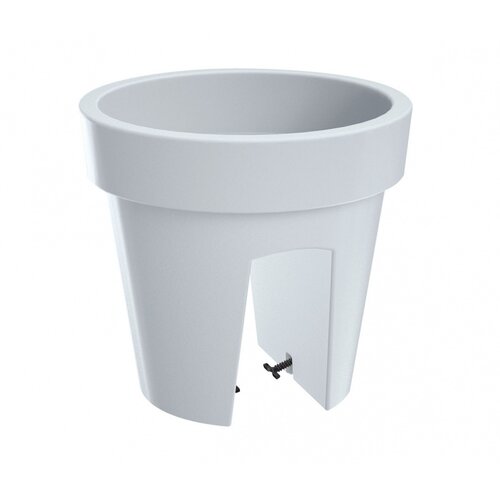 Lofly Railing Geländertopf weiß, 24,5 cm