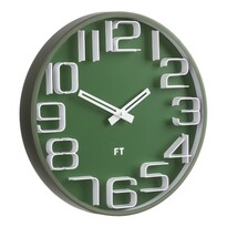 Настінний годинник Future Time FT8010GR NumbersDesign, діаметр 30 см