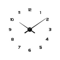 Lavvu LCT1170 Nalepovacie hodiny 3D Sticker Black Numerals, čierna Lavvu LCT1170 Nalepovacie hodiny 3D Sticker Black Numerals, čierna