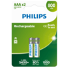 Philips Nabíjecí baterie AAA 1,2 V, 2 ks