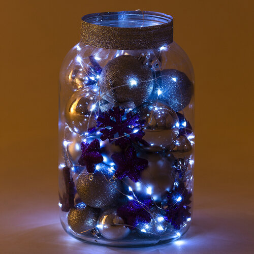 Leuchtdraht Clarion 100 LEDs, kaltes Weiß