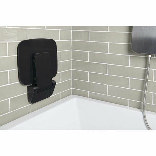 POLYSAN CW1220B Saap black відкидне сидіння для душової кабіни, 35 x 32,8 см, чорний