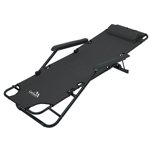 Cattara 13513 Zložljiva ležalka Comfort, antracit,155 x 61 cm