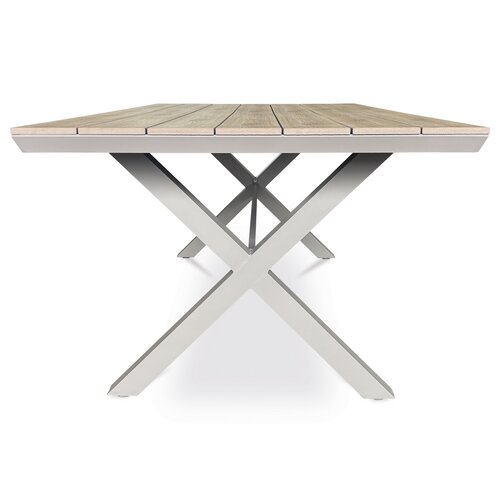 Autronic Stół ogrodowy, aluminium, polywood, beżowy, AZT-S1510 OAK