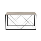 Set de măsuțe de cafea Defne Black andTravertine, 3 buc.