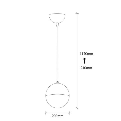 Lampa wisząca Bastos - 2101, brązowa