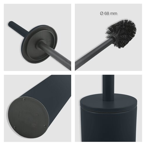 Spirella perie pentru WC Akira, negru mat