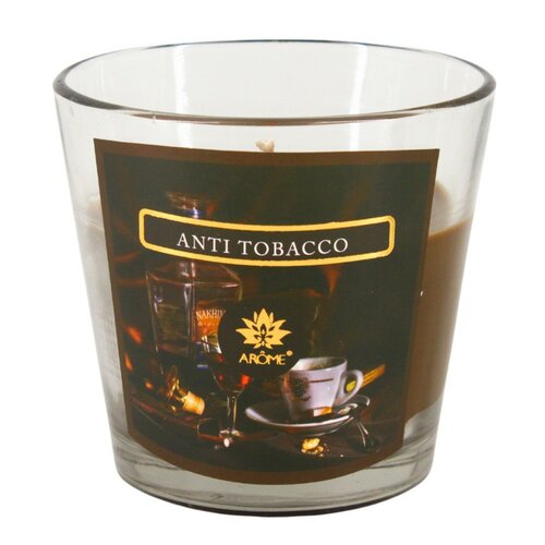 Arome dišeča sveča v steklenem kozarcu AntiTobacco, 120 g