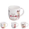 Orion Set porcelanastih skodelic Psy in mačke 0,4l, 4 kos