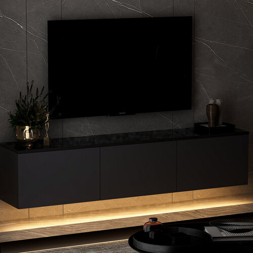 Televizní stolek Neon Illuminated Anthracite