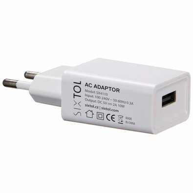 Adaptor universal USB Sixtol 5V/2A, pentru difuzoare Car Flame, Bloom și Honey