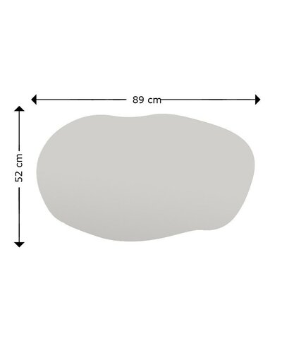 Zrkadlo Lossa Black 52 x 89 cm