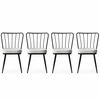 Set de scaune de sufragerie Yildiz White and