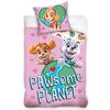 Lenjerie de pat din bumbac pentru copii Paw Patrol Paw Planet, 140 x 200 cm, 70 x 90 cm