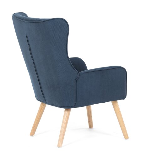 Kreslo ušiak BLUE2, modrá