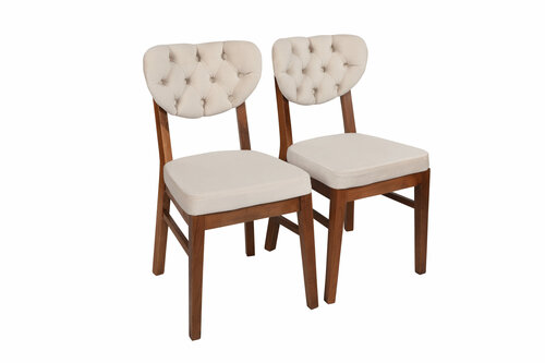 Sada jídelních židlí Elma Beige, 2 ks