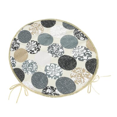 Bellatex Sedák Berta okrogel gladki Koule siv,premer 40 cm