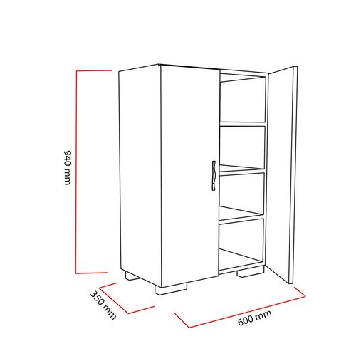 Schuhschrank Mada White