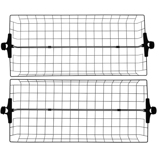 Wenko Set de 2 coșuri din sârmă Herkules, negru