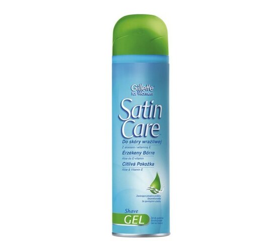 Gillette Satin Care gel na holení pro citlivou pokožku