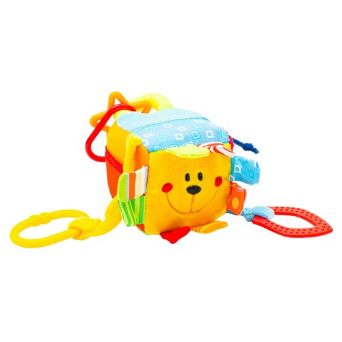 Baby Mix Interaktivní hračka Kostka ZOO, 9 x 9 cm