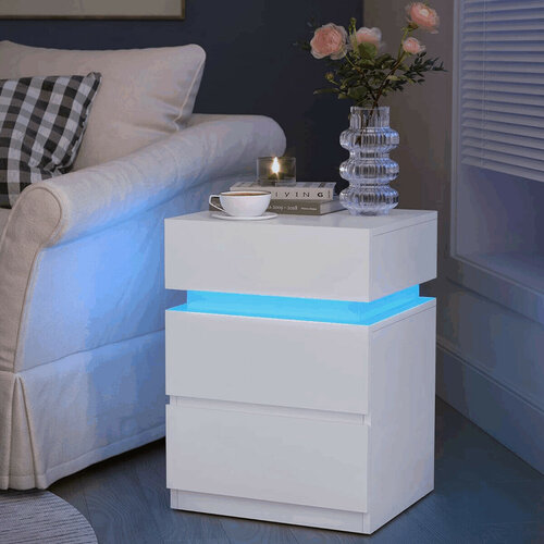 Noční stolek NEON s LED osvětlením