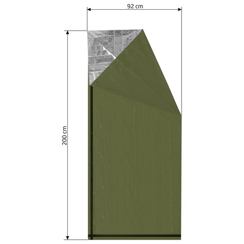 Cattara Isothermische Zylinderfolie SOS grün, 200 x 92 cm