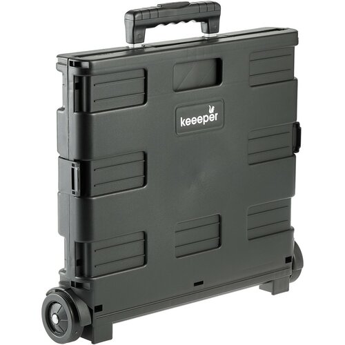 Keeeper Összecsukható bevásárlókocsi Olli 65 l Black