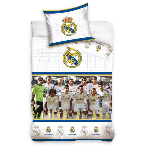 Bavlněné povlečení Real Madrid hráči, 140 x 200 cm, 70 x 80 cm