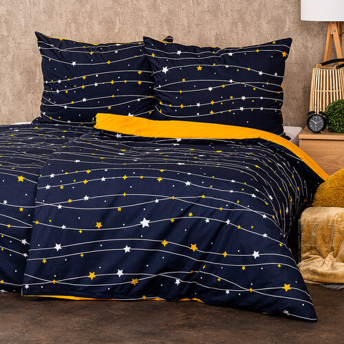4Home Baumwollbettwäsche Night sky, 160 x 200 cm, 70 x 80 cm